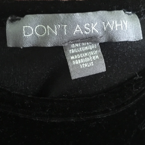 beautiful velvet one size black dress - Picture 2 of 3